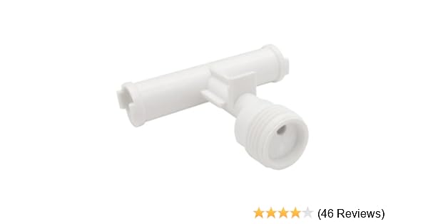 White Dura Faucet Df Rk900 Wt Rv Shower Faucet Diverter Tee