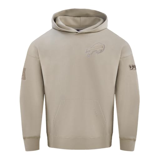 Pro Standard Mens NFL Buffalo Bills Neutral Kapuzensweatshirt Taupe L