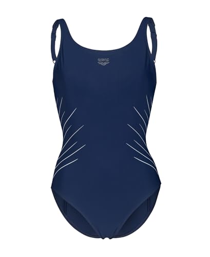 ARENA Women’s Isa Shapewear Squared Back One Piece Swimsuit B-Cup Built in Bra…