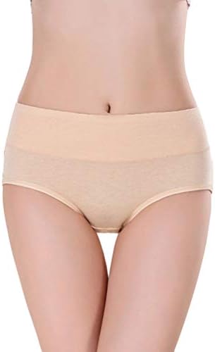 Annyison Women’s Cotton Underwear 1-5 Pack, Soft Stretch Mid Waist Breathable Solid Color Briefs Panties for Women
