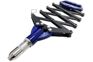 Toolzone 32" Lazy Tong Riveter Gun, 3 Nozzles (Up to 6.4mm)