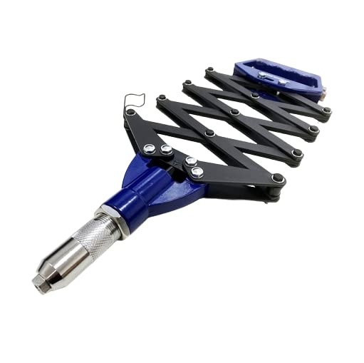 Toolzone 32" Lazy Tong Riveter Gun, 3 Nozzles (Up to 6.4mm)