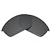 Tintart Performance Replacement Lenses Compatible with Oakley Flak Jacket | Flak Jacket Asian Fit(AF) Polarized Etched-Carbon Black