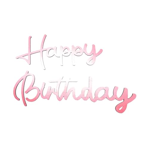 Photo 1 of EVENFIT Happy Birthday Letters - Glitter Pink