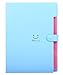 SKYDUE Expanding File Folder 5 Pockets ,Letter A4 Paper Accordion Document Organizer (Blue)