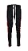 Henry & William Men's Wide Stripe Patter Accent Techno Track Pants W/Ankle Zipper