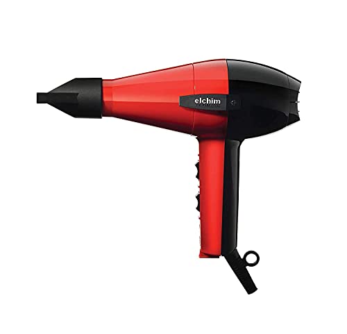 ELCHIM 2001 High Pressure Professional Hair Dryer - Red/Black , 1 Count (Pack o…