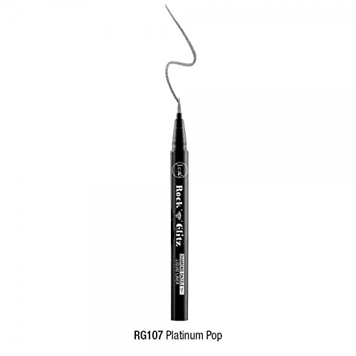 J Cat Rock 'N' Glitz Diamond Dazzle Liquid Eye Liner 8 Shades (RG107 Platinum Pop)