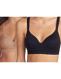 Sujetador sin costuras, con copas moldeadas sin alambre, correas cómodas (2 unidades)
