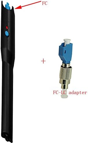 10mw(10-12km), visual fault locator, Optical fiber Visual Fault Locator, Red laser Pointer, Red light visual fault locator, fiber fault checker with FC SC Optical interface + FC to LC adapter
