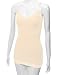 RT1004 Ladies Adjustable Spaghetti Strap Lace Trim Long Tunic Cami Tank Top Nude S
