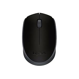 Logitech M171 Mouse Wireless per PC, Mac, Laptop, 2,4 GHz con Mini Ricevitore USB, Tracciamento Ottico, Durata della Batteria di 12 mesi, Ambidestro – Nero