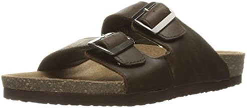 Crevo Men's Double Buckle Slide Sandal