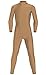 JustinCostume Kids Spandex Turtleneck Full Body Unitard Costume, 12, Dark Nude