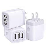 Wall Charger, USB Charger Adapter, Ailkin 3.1A/3Pack Muti Port Fast Charging Station Power Charge Base Block Plug Replacement for Phone 11Pro Max/X/8/7 Plus, Samsung S9/S8/S7, Kindle Fire USB Plug