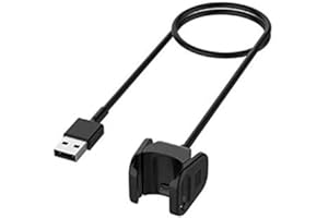 EMILYDEALS Charger for Fitbit Charge 3/4, Replacement USB Charging Cable Clip Cord for Fitbit Charge 3/4 Fitness Activity Tracker (1m/3.3ft)