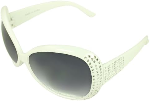 MLC EYEWEAR ® SF751-WHTPB Butterfly Stunning Fashion Sunglasses White Frame Purple Black Lenses for Women