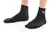 V-Toe Flip-Flop Socks - Tabi Split Toe Thicker Cotton Socks for Men & Women - Japanese Toes Separated Socks - Black Ankle - (3 Pairs Pack)