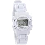 VibraLITE Mini Vibration Watch-White Silicon Band with Steel Buckle