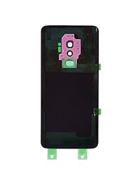 CELL4LESS - Tapa trasera de cristal compatible con la puerta trasera con lente de cámara preinstalada - Herramienta de eliminación de adherencia - Lente de cámara para Samsung Galaxy S9+ Plus - Todos los modelos G965 todos los transportistas - OEM de repu