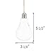 Mkono 3 Pack Hanging Terrarium Flower Plant Glass Vase Light Bulb Shape Home Weeding Decor