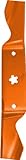 Husqvarna HU22054 54-Inch Premium Hi-Lift Bagging Blades, 3-Pack, Orange