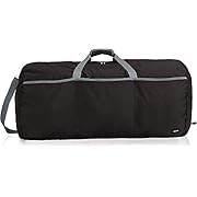 Amazon Basics Large 98L Duffel Bag Collapsible with Top Loop Handle – 50 Pound / 22.7 Kilogram Capacity, Black
