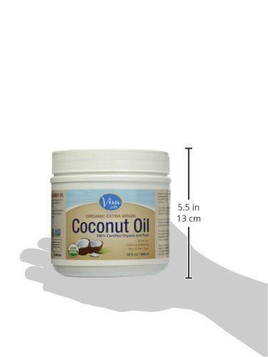 VIVA LABS ORGANIC EXTRA VIRGIN COCONUT OIL, 32 OUNCE