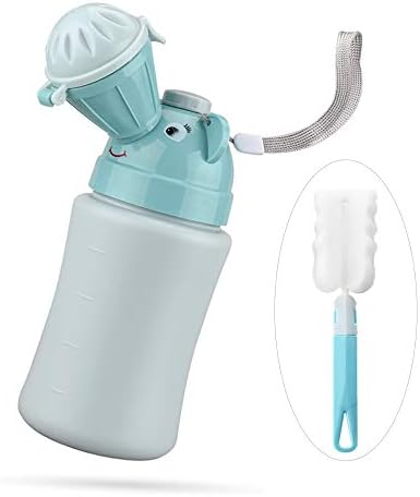 Portable Child Toddler Potty Urinal for Trip Travel, Camping, Pee Tranining - 100% Leakproof, Resisitant (For Boy, V2)