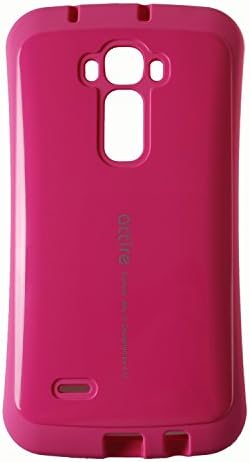 Premium Strong TPU Cover [Slim Fit] Vibrant Color Bumper Flexible Soft Gel Case [Shock Absorption] LG G Flex 2 (Hot Pink)