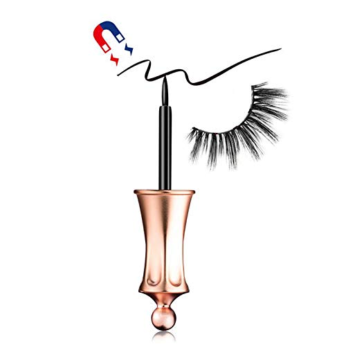 Magnetic Eyeliner With 3D Magnetic Eyelashes & Tweezers, Foonee Black Waterproof Magnetic Liquid Eyeliner For Use With Magnetic False Lashes