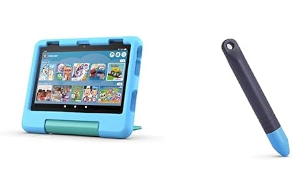 Amazon Fire HD 8 Kids tablet Stylus Bundle â€” Bundle includes Amazon Fire HD 8 Kids tablet, 32GB, Blue & Blue Stylus