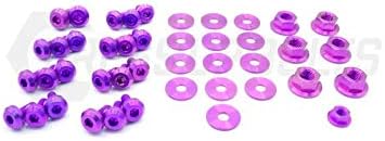 Titanium Dress Up Bolts Engine Bay Kit for Toyota Supra MKIV & 2JZ-GTE (JZA80) (1998-2002) (Purple)