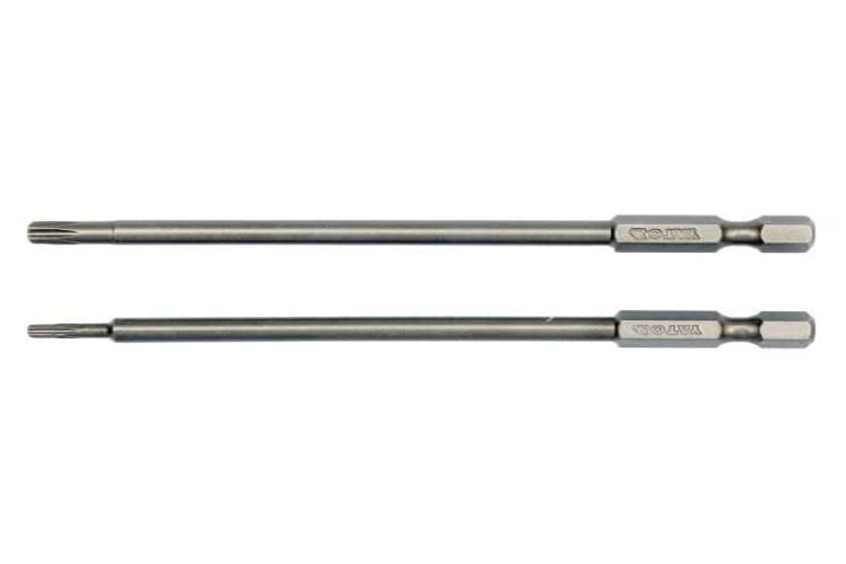 Phillips Drill bits, Extra Long, 100 mm, Torx T10/T25, Pack of 2