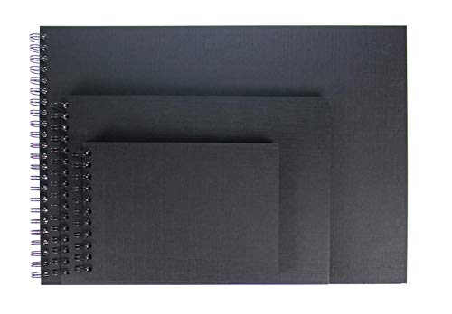 Black Sketchbook Photo Album A3 Landscape Ringbound With Black Paper 20 Sheets Buy Online In China At Desertcart