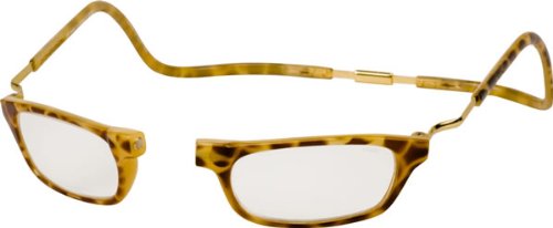 Clic Reader XXL Single Vision Half Frame Designer Reading Glasses, Dark Tortoise, +1.75