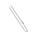 box1mm Italian 925 Sterling Silver Sturdy Box Link 1MM Chain Necklace