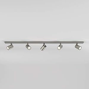 Astro Ascoli Five Bar, Binnenspot in mat nikkel – Ontworpen in Groot-Brittannië – Dimbare GU10 – Compatibel met slimme…