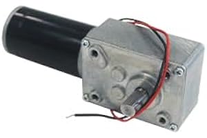 LUCA MOTOR DC 24V Gear Motor 15RPM 50Kg.cm 8mm Single Shaft Self-Locking High Torque Speed Reduction Motor, Reversible Mini Turbine Geared Motor JSX505-31ZY