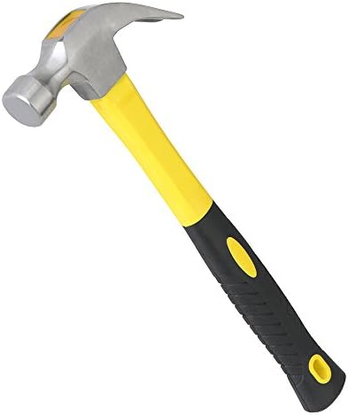 DOWELL 8.8 OZ claw hammer -Fiberglass Handle and No-Slip Cushion Grip