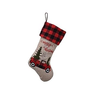 Vintage Christmas Gift Stockings, gepersonaliseerde Christmas Sock Sack Stocking Bag voor Kids Gift Family Holiday Christmas Party Decorations