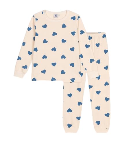 Petit Bateau A0BDA Pyjama Manches Longues Fille, Avalanche/Beach 2 Ans
