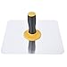 Aluminum Plastering Hawk, Lightweight Plastering Handheld Plate with Comfort Grip Handle Size 30x30x13cm for Household Drywall Building Remodel
