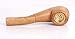 2-Piece Light Oak Wood Pipe 5.3 in Wooden Tobacco Smoking Pipe with Mesh Filter Screens