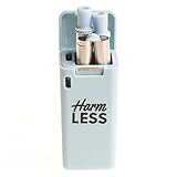 HarmLESS Reusable Folding Metal Drinking Straw with Case and Cleaner | Premium Eco-friendly Collapsible Stainless Steel Straw | Multiple colours available