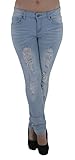 Style M482p - Plus Size Colombian Design Butt Lift Ripped Skinny Jeans
