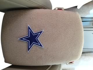 DODGE CALLIPER 2010-2012 Car SUV Truck Auto Center Armrest Covers Center console cover with Dallas Cowboy Star Patch