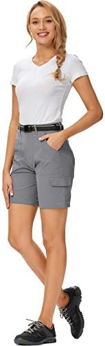 Ladies' mountaineering shorts with pockets, made of stretch and quick-dry material, priced at $19.99.