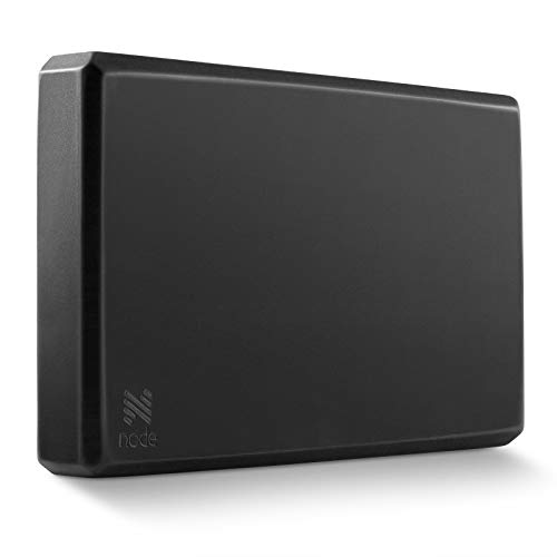 Node Fitness Premium Yoga Brick – 2 Inch Thick Foam Block – Black