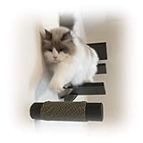 Contempo Floating Cat Post Wall Step Set (2pc) by Purrfectly Catastic | Handcrafted solid hardwood climbing post | Space saving wall mounted cat furniture | Choice of shape and wood finish